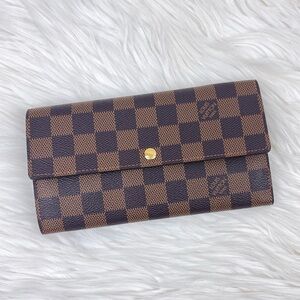 LOUIS VUITTON Portefeuille Sarah ZIP long wallet 💯 Authentic